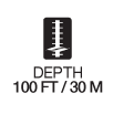 depth 100 feet
