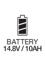 battery 14.8 volts